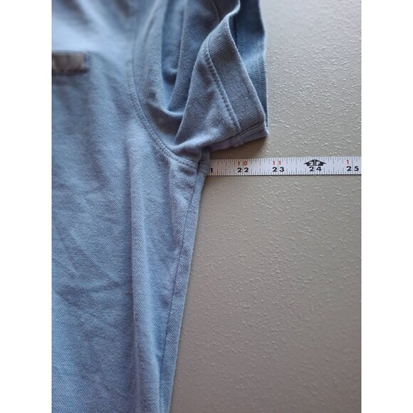 Banana Republic Mens Polo Shirt L Light Blue Preppy Golf - Picture 5 of 6